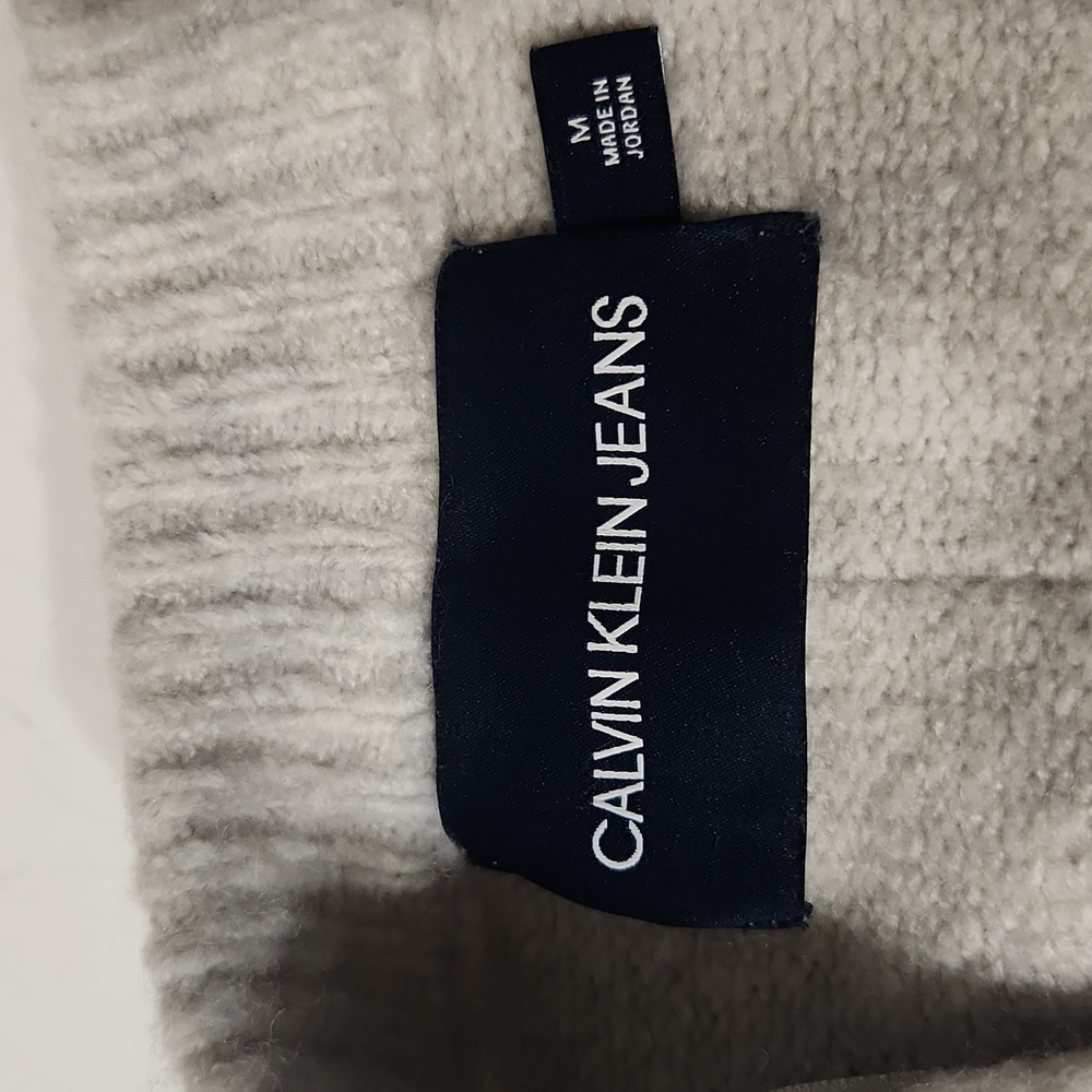 Calvin Klein Wool Blend Open Front Cardigan Size Medium - Picture 3 of 8